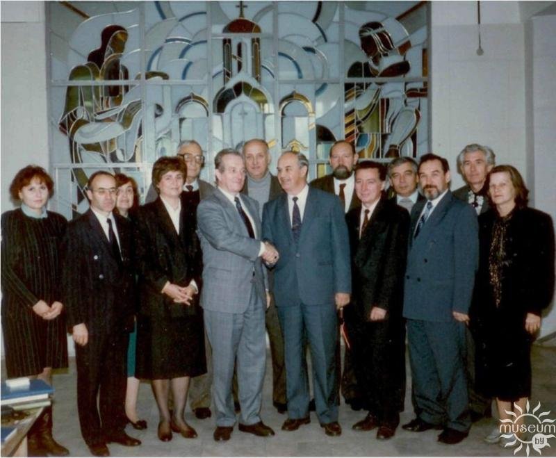 Meeting with international experts. 1980s