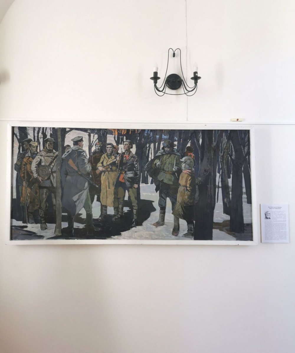 Карціна «Партызаны» Юрыя Альбіцкага. 1960—1969 г.