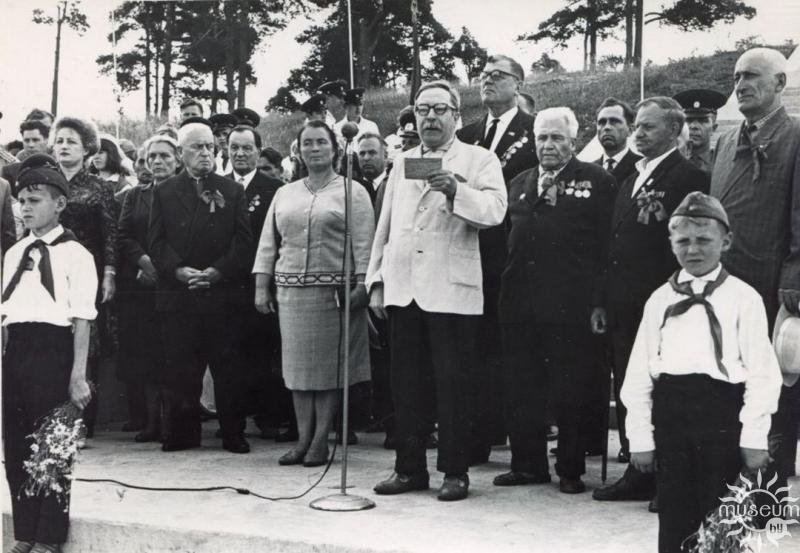 Speaker I.M. Likhachev during the grand opening of the Park of the 50 Years of Soviet Power. 1967